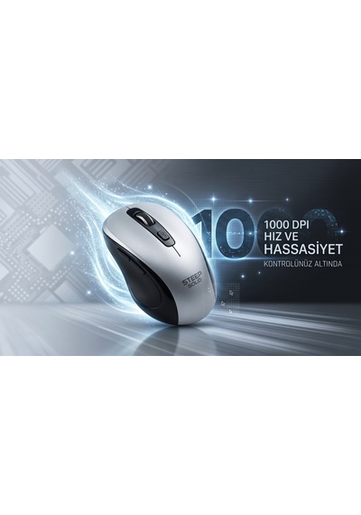 Kablosuz Mouse Gümüş, 2.4ghz Tak-çalıştır Hızlı Kurulum Ofis İçin Mouse, Kompakt Tasarım Mini Mouse Diğer