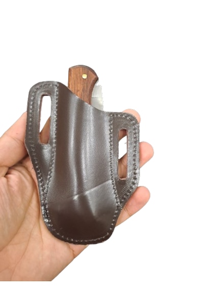 Kamp Çakı Kılıfı Kelebek Model 4cm Genişlik 10cm Derinlik Kahverengi
