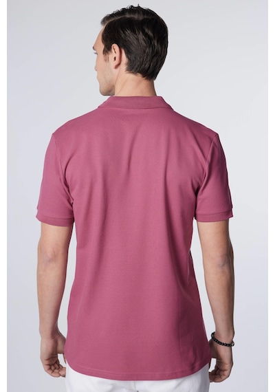 Tudors Erkek Slim Fit Dar Kesim %100 Pamuk Düz Pike Mor Polo Yaka Tişört-30530-lila Mor Lila