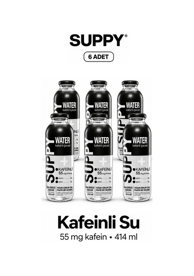 Suppy Vitamin Water Kafeinli İçecek 6 Adet 414 Ml