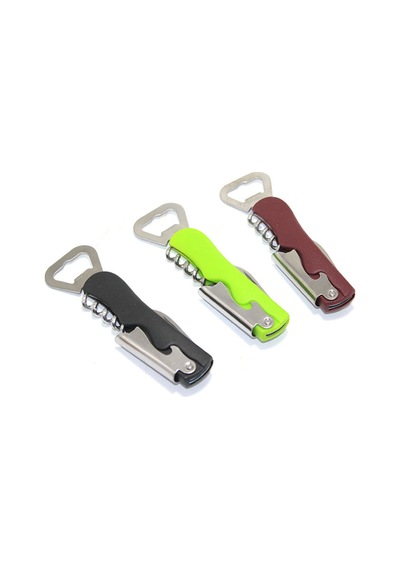 1 Adet Paslanmaz Çelik Tirbuşon Şişe Açacağı, Burgu, Manuel Kolay Kullanım, Stainless Steel Corkscrew Bottle Opener
