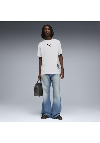Puma Sport Graphic Tee 692169-02 Tişört Erkek T-shirt Beyaz