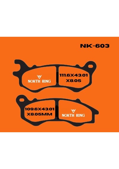 Peugeot Django 125 2017 North King Organik Ön Fren Balatası Nk603