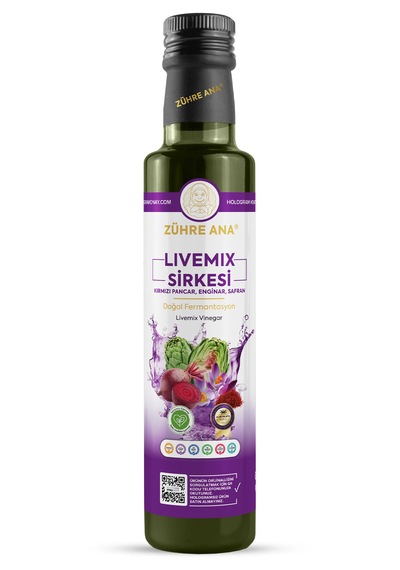 Livemix Sirkesi Doğal Fermantasyon Livemix Vinegar 500 Ml