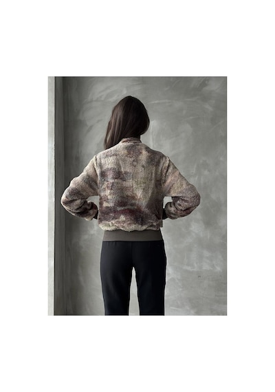 Verymoda Leopar Desenli Peluş Mont F1129 Kamuflaj