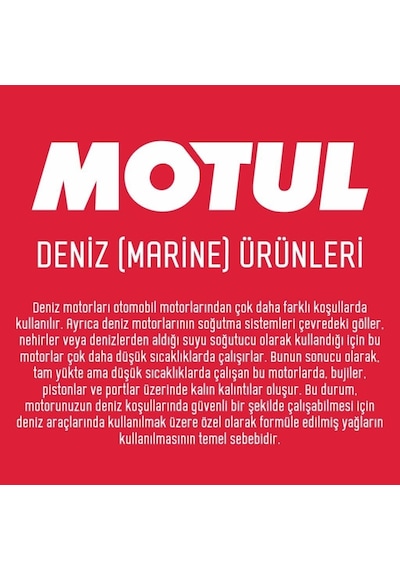 Motul Marine Outboard Tech 4T 10W-30 5 L Tekne Motor Yağı