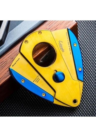 Lubinski Yaprak Model Puro Kesici Mavi-gold 60ring