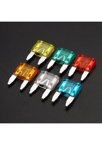 50'li Araç Mini Bıçak Sigorta 50 Adet Karışık Amperler Standart