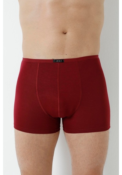 Arma Yıldız Erkek Bambu Boxer Bordo İnce Bel Lastikli 5'li Paket-bordo