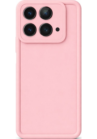 İnfinix Note40-4g Uyumlu Kamera Çıkıntılı Mat Silikon Telefon Kılıfı Pembe