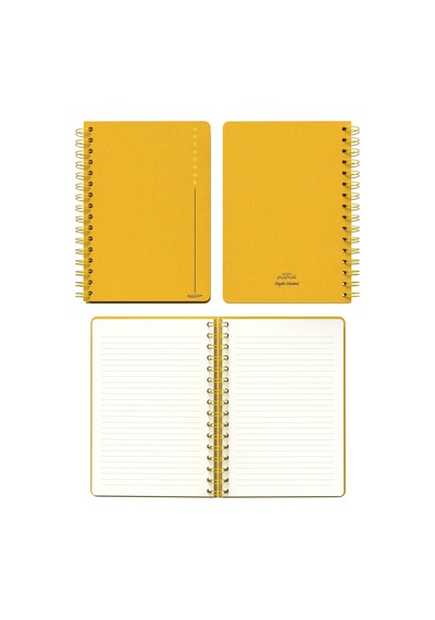 Melimelek Çizgili Defter Hardal Bez Ciltli - Ceyda Düvenci Hardal