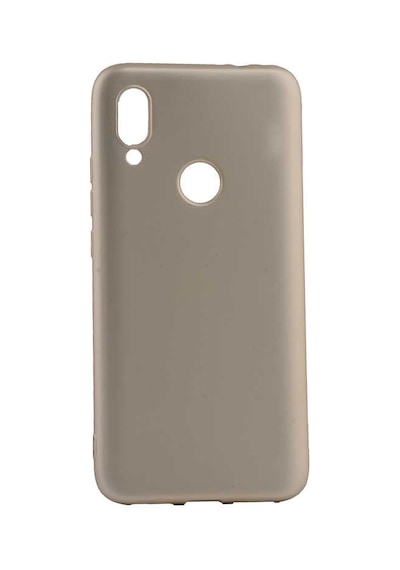 Noktaks - Redmi 7 Uyumlu - Kılıf Mat Soft Esnek Premier Silikon Kapak - T9901 - Gold Gold