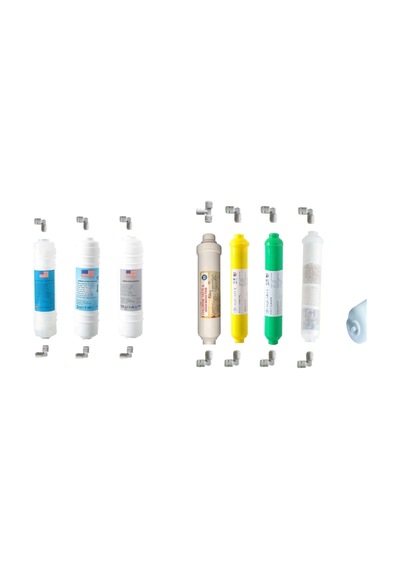 Filtre Dünyası Usa 12" Inline Su Arıtma Filtresi 7Li Alkalin Mineral Bio Ceramic