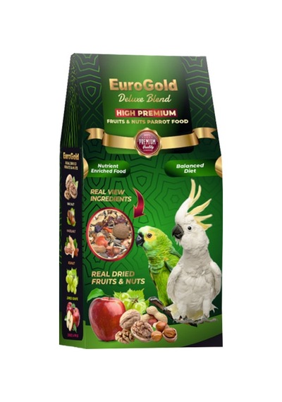 Euro-gold - 322 - Deluxe Papağan Fruits-nuts - Spt-gld - 650 Gr