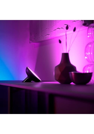 Bloom V4 Siyah Akıllı Led Masa Lambası, Bluetooth Özellikli Çok Renkli