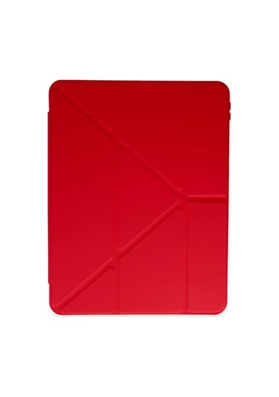 Apple Uyumlu iPad 2025 10.9 10.nesil A16 Kılıf Kalemlikli Mars Tablet Kılıfı - Kırmızı Diğer
