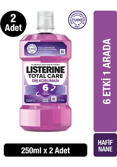 Listerine Total Care 6 Etki Ağız Bakım Suyu 2 x 250 ML
