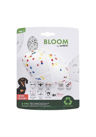 M-pets Bloom Mini Rugby Parçalanmaz Köpek Oyuncağı 12 Cm 244-50163.01