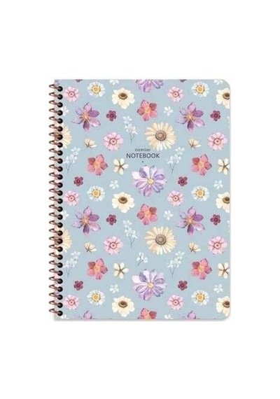 Keskin A4 80 Yp.kar. Karton Kp.spr.çiçek Defter Çok Renkli