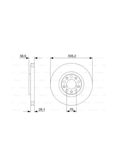 Fiat 500x 1.6 2014-2016 Bosch Ön Disk 305mm 2 Adet
