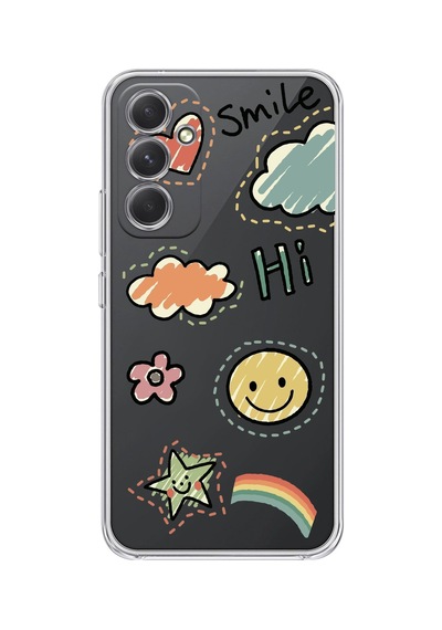 Samsung Galaxy Uyumlu M15 Silikon Desen222 Çok Renkli