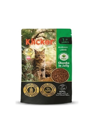 Klicker Pauch Kuzulu Kedi Konservesi 85 Gr