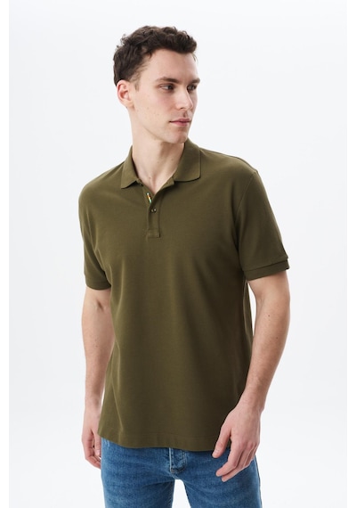 AR-MA Arma Erkek Regular Fit Basic % 100 Pamuk Pike Polo Yaka Tişört Y29374354802 Haki