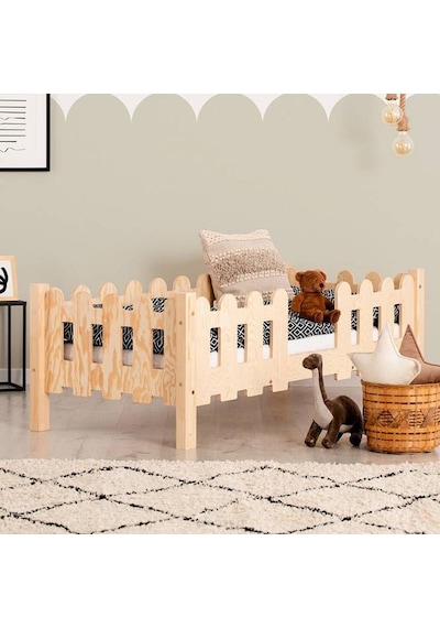 Markaawm Markaawm Montessori Yatak Ahşap Çocuk Karyola Leaf Akçaağaç