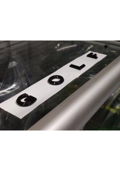 Golf Yazısı Bagaj Arması Bagaj Yazısı Gri Siyah