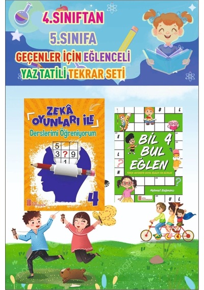 4. Sınıftan 5. Sınıfa Geçenler İçin Eğlenceli Yaz Tekrar Seti