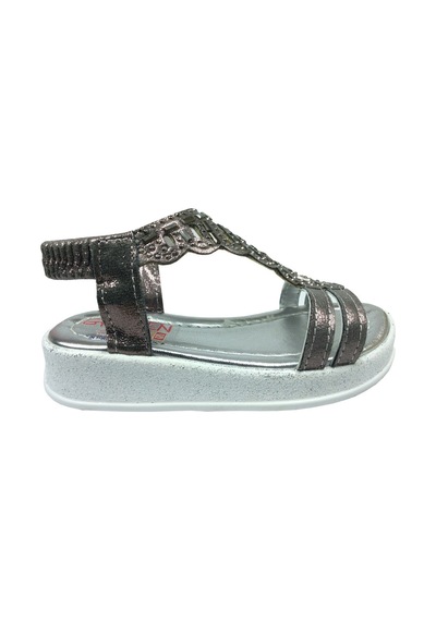 Oakley Ortopedikal Grafen Kiz Çocuk Sandalet Taşli Topuklu Abiye (355970451) Platin