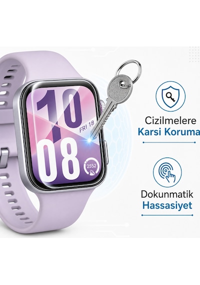 Huawei Watch Fit 4 Ekran Koruyucu Parlak Tpu 2'li Şeffaf