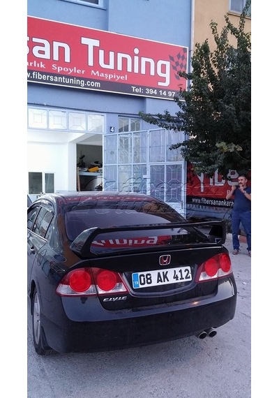 Honda Fd6 Rr Spoiler --Fibersan Tuning