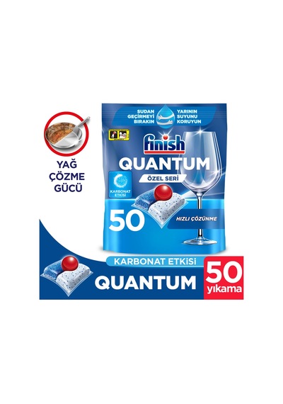 3 Adet Finish Quantum Özel Seri 50 Kapsül Bulaşık Makinesi Deterjanı Tableti