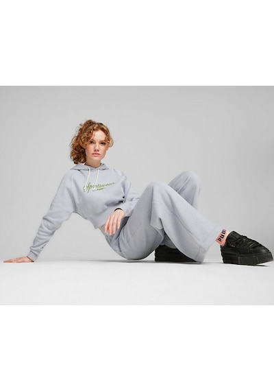 Puma Classics+ Relaxed Hoodie Kadın Günlük Sweatshirts 62427363 Gri 62427363 Gri