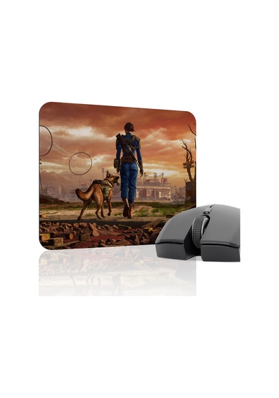 Fallout Kaymaz Dikişli Kauçuk Oyuncu Mousepad V2 - 22x18 Gaming Mouse Pad Fare Altlığı
