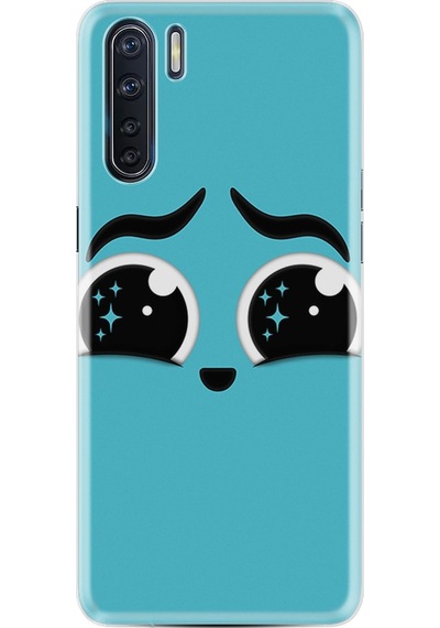 Oppo A91 Kılıf Silikon Desenli Üzgün 1853