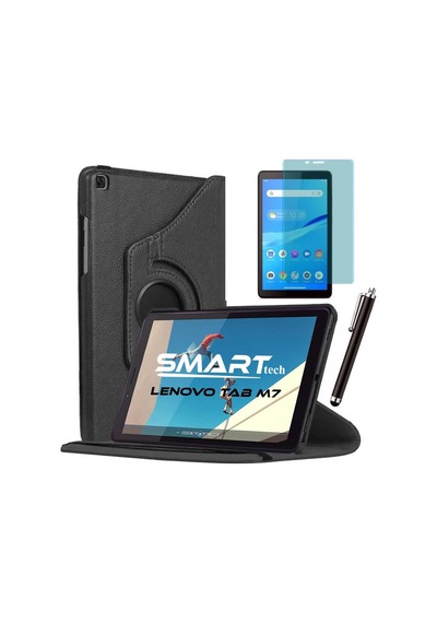 Lenovo Uyumlu Tab M7 7 İnç Standlı Tablet Kılıfı Ekran Koruyucu Kalem Set