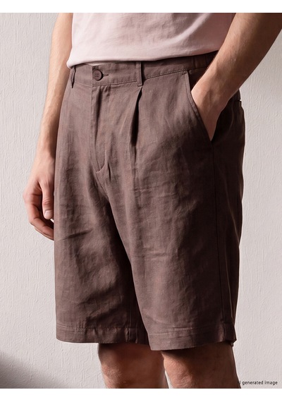 Lcw Vision Kahverengi Loose Fit Erkek Şort