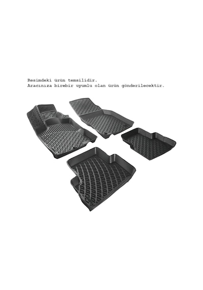 Rizline Audi A4 2001-2008 Paspas Siyah 3D Havuzlu