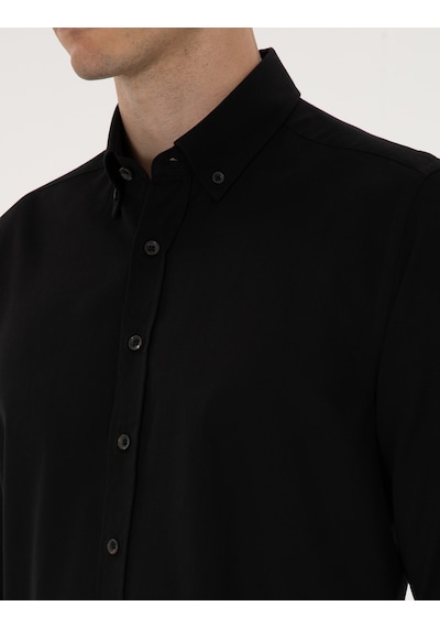 Pierre Cardin Erkek Siyah Gömlek Desenli 50311308-vr046 Siyah