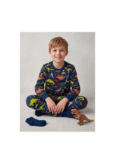 Deniva Kids Erkek Çocuk Lacivert Dinozor Desenli Uzun Kollu Sweatshirt Ve Jogger Alt Üst Takım Deniva Kids Erkek Çocuk Lacivert Dinozor Desenli Uzun Kollu Sweatshirt Ve Jogger Alt Üst Takım