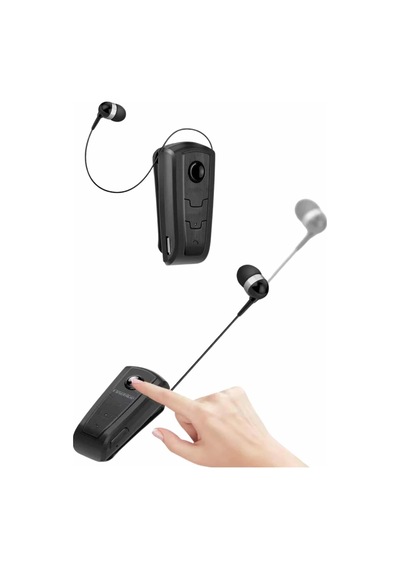Makaralı Bluetooth Kulakiçi Yaka Kulaklığı Kablosuz Kulaklık Renkli