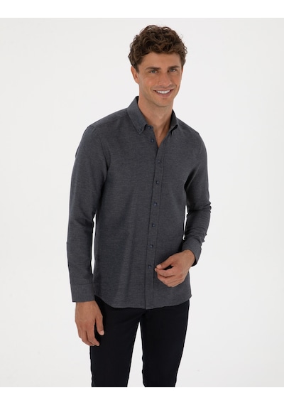 Pierre Cardin Erkek Lacivert Gömlek Desenli 50316768-vr033 Lacivert