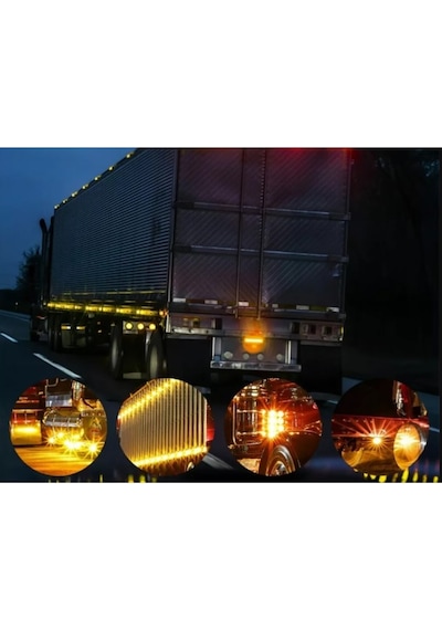 Ahmet Otomotiv 10 Adet Yeni Neon 9 Ledli Parmak Led 12v-24v