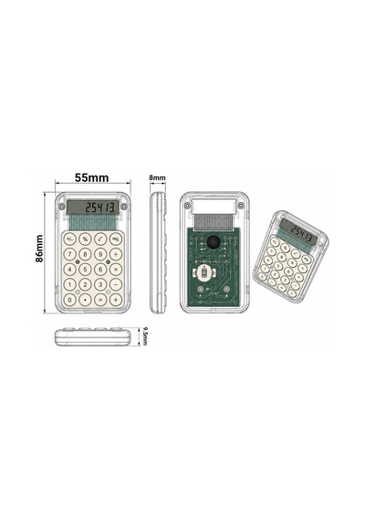 Powermaster Pm-25413 Mor Mini Hesap Makinesi Diğer