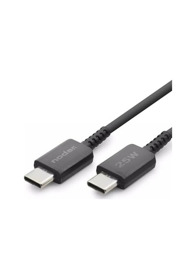 Nodar 25w Usb-c To Type-c Hızlı Şarj Ve Data Kablosu 1 Metre - Pd Şarj Kablosu, Siyah