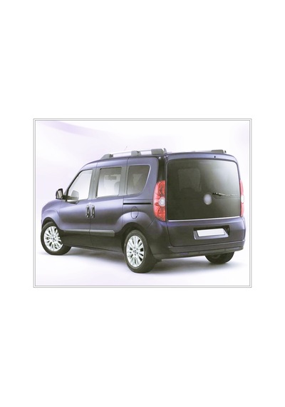 Fiat Doblo Krom Bagaj Camı Alt Çıtası 2010-2022 P.Çelik