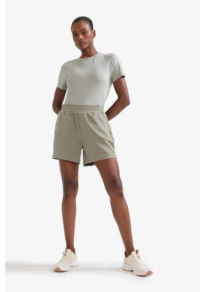 Defacto Defactofit Standart Fit Sporcu Kısa Paça Modal Şort F5001ax25smkh465 Haki