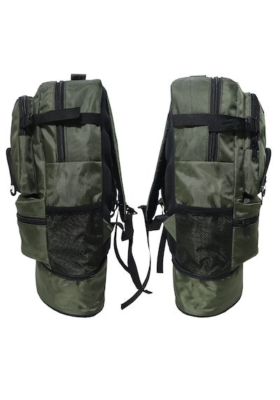 Bag Trend Bt Kamp Çantası 45 Litre Sırt Çantası Körüklü Trekking Outdoor Su Geçirmez 5 Gözlü Astarlı Yeşil